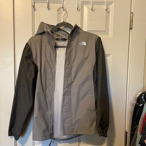 Northface childs rain jacket gray XL